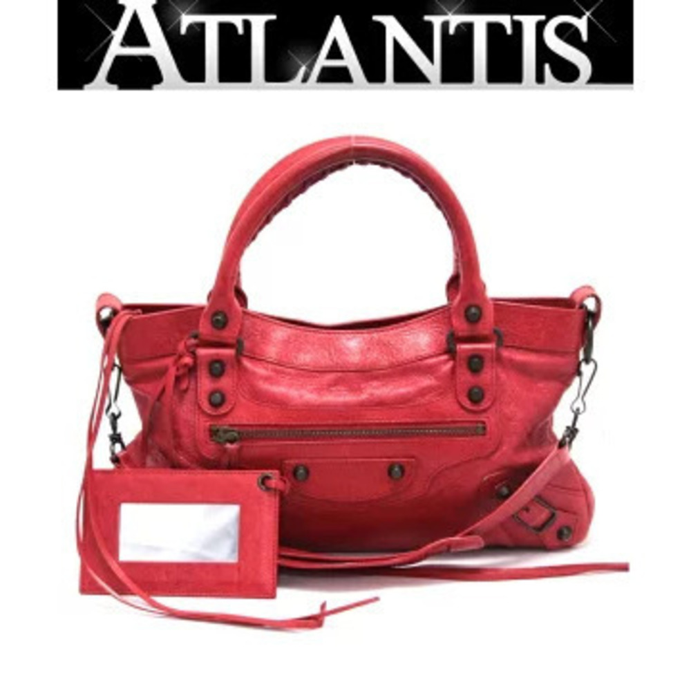 Balenciaga The First Leather Bag Red - Picture 1 of 6